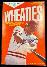 Pete Rose Autographed Wheaties Full Box Cincinnati Reds
