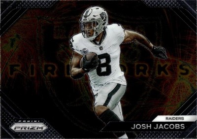 2023 Panini Prizm #F-17 Josh Jacobs Fireworks