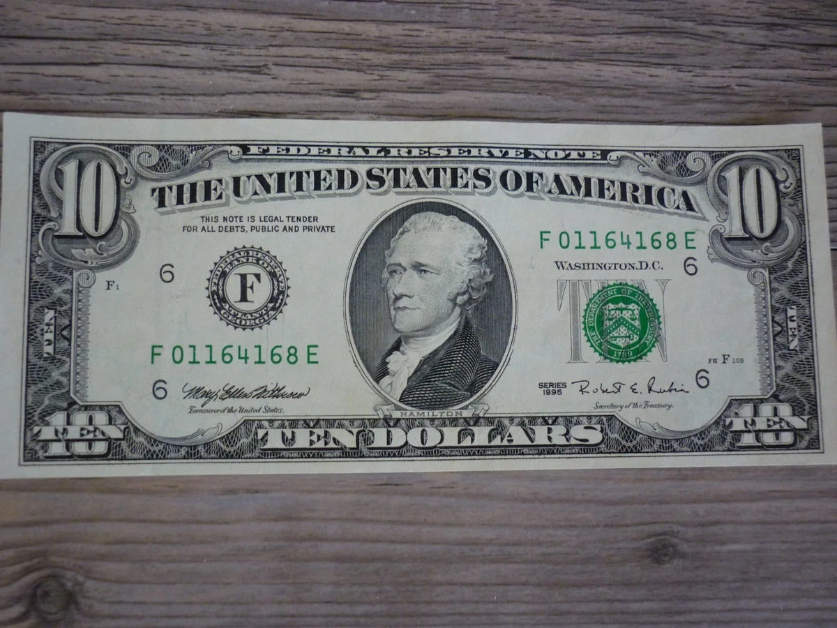 1995 $10 US Federal Reserve Small Notes for sale | eBay
