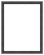 21x27 Frame Black Picture Frame  Modern Photo Frame UV Acrylic, Acid Free Backer