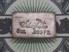 *SILVERTOWNE* Poured 5oz .999 Fine *SILVER* Bullion Bar #EC4 ECC&C, Inc.