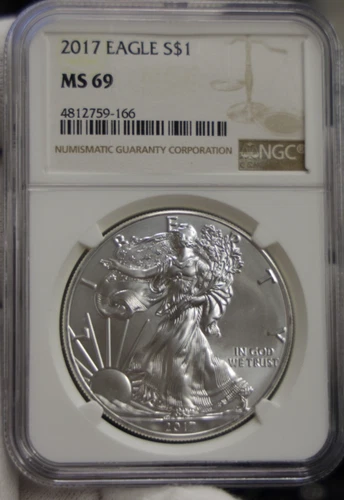 2017  US Silver Eagle $1 NGC MS69