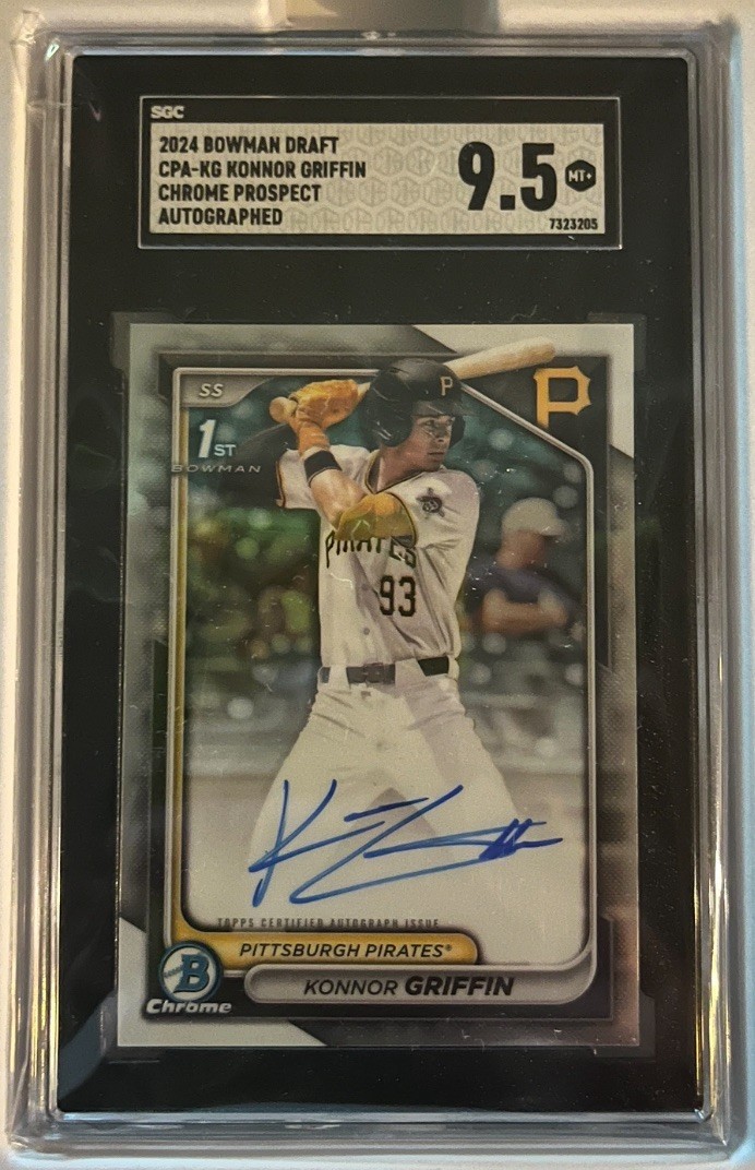 🎆 2024 Bowman Draft Chrome 1st Auto Konnor Griffin #CPA-KG *SGC 9.5*