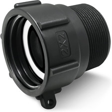 275 330 Gallon IBC Tote Adapter 2" Female Buttress Coarse Thread X 2" Male NPT P