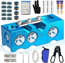 11-in-1 Billiards Pool Cue Tips Shaper,Upgraded Aluminum Alloy Pool Cue Tips Rep