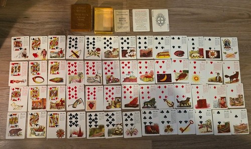 Vintage 1940s Gypsy Witch Fortune Telling Playing Cards Complete W/Instructions