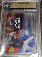 2020 Leaf Metal Draft Austin Wells 1st RC AUTO Clear TRUE 1/1 BGS Yankees Rookie