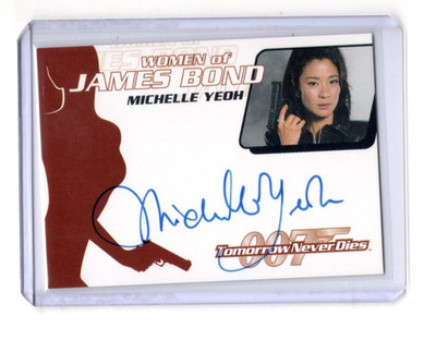 2004 WOMEN OF JAMES BOND THE QUOTABLE MICHELLE YEOH #WA17 AUTOGRAPH