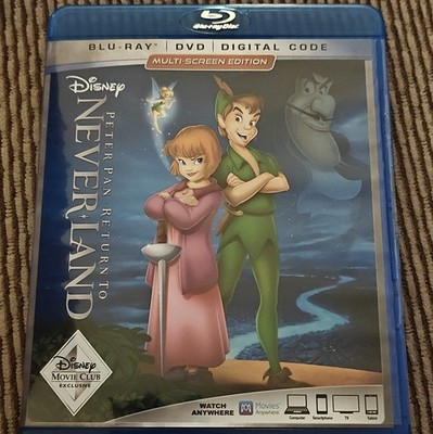 Disney Return to Never Land Blu-ray+DVD+Digital Multi-Screen G 2018 72m