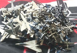 Lot Of 125+ Mini Built Model Airplanes For Aircraft Carriers Plastic 1/2"-2"Long