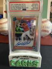 ⚾🔥 Ryan Mountcastle 2021 Donruss Optic Rated Rookie Auto Holo PSA 8 Auto 9
