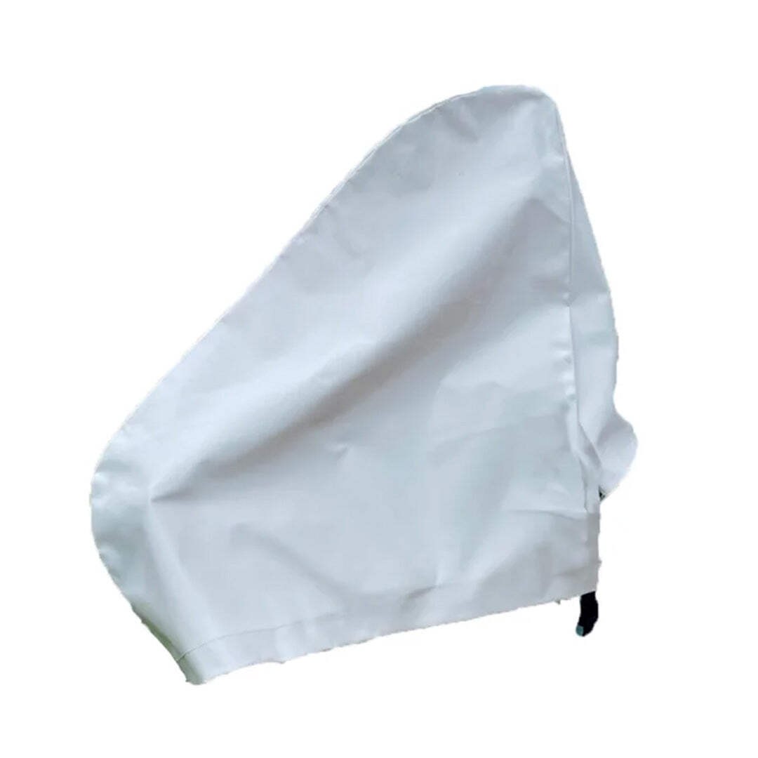 HTD Faux Leather Caravan Hitch Cover White Caravan Trailer Towing