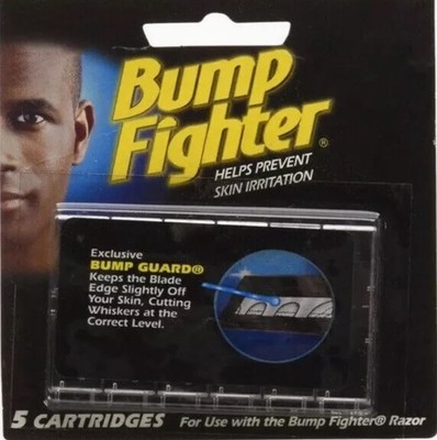 1 pack of 5 BUMP FIGHTER Refill REPLACEMENT RAZOR CARTRIDGES