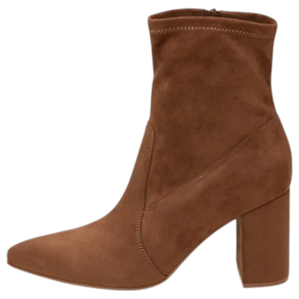 Old Navy Women's Faux-Suede Heeled Boots | #788052 | Side Zipper | Size 7 & 8 - Image 2 of 4