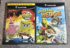 SpongeBob SquarePants Movie & Over The Hedge (NINTENDO GAMECUBE) BOTH COMPLETE