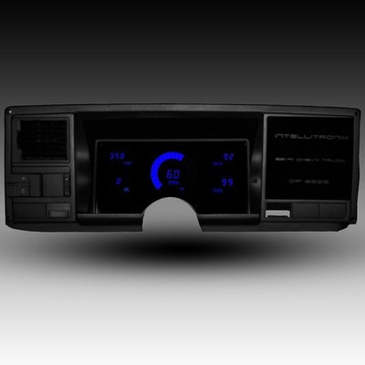 Intellitronix Blue LED Gauge Set With GPS Sending Unit For 1988-1991 Chevy Truck