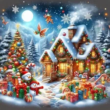 Christmas Paint by Numbers for Adults Beginners, DIY Advanced Acrylic Paint