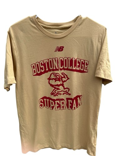 New Balance Boston College Eagles Beige "Super Fan" T-Shirt Shirt, Men's M