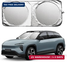 LAINLOY Car Windshield Sun Shade, Cool Reflective Sun Blocker, 63 x 33''
