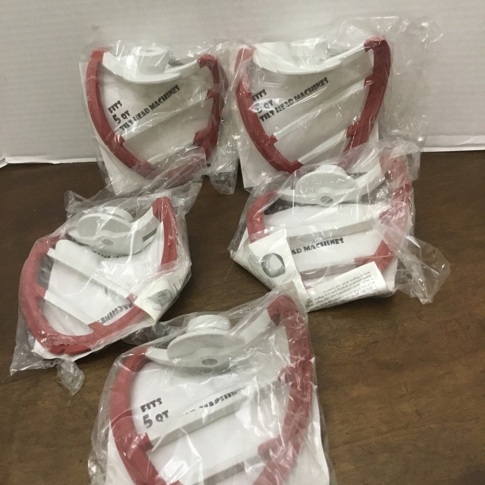 POURfect Scrape-A-Bowl Paddle Beater 5 Qt KitchenAid Tilt Hd Mixer Red Lot Of 5