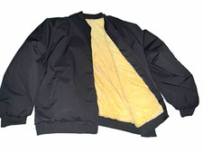 Herren Bomberjacke 7XL Schwarz Teddy-/Fleecef...