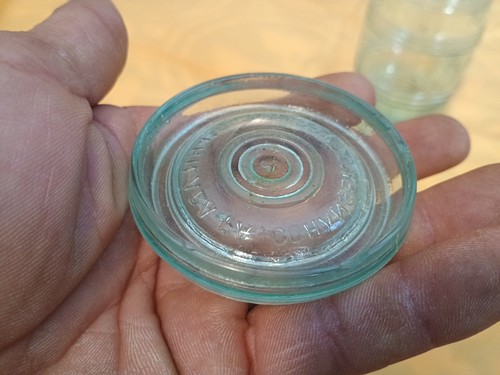 Cohansey Glas Mfg Co. Wachsversiegelung in Fassform Antik Obstglas - Bild 7 von 24