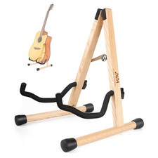 Wooden Guitar Stand AFrame Foldable Ash Wood Acoustic Electric Bass Cello Ukule
