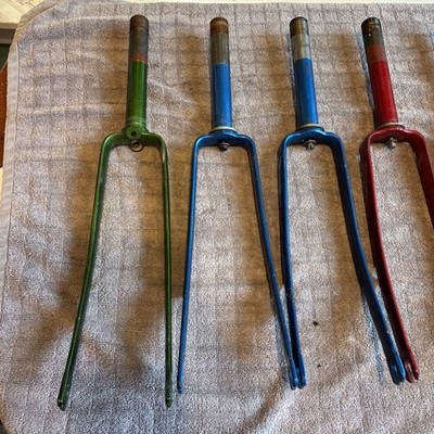 Schwinn Bicycle Front Forks LOT OF 7 / Fair Lady Stingray 20”Forks