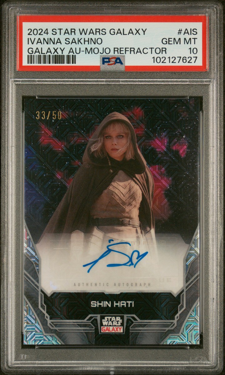 2024 TOPPS CHROME STAR WARS GALAXY AUTOS IVANNA SAKHNO/SHIN HATI 