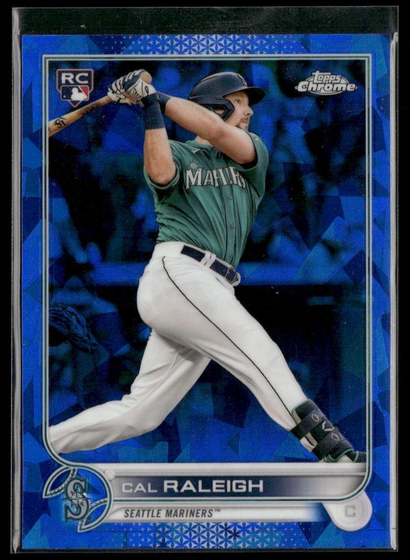 2022 Topps Chrome Baseball Sapphire Edition Cal Raleigh RC #277