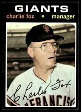 1971 Topps Charlie Fox RC San Francisco Giants #517
