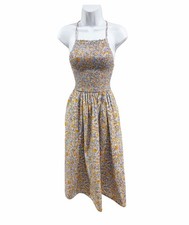 J.Crew Friday Cotton Smocked Midi Dress Afternoon Floral size XXS