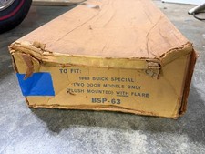 Nos Foxcraft Rear Metal Fender Skirts For 1963 Buick Special 2-door Only Bsp-63