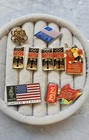 Lot Vtg Olympics Pin Memorabilia Mix COCA-COLA USA US SKI 84 SARAJEVO + ATLANTA — photo 1