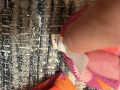 Lands' End Kids M Fleece Gloves & Hat Geometric Pink Purple Pattern Touchscreen - Picture 10 of 12