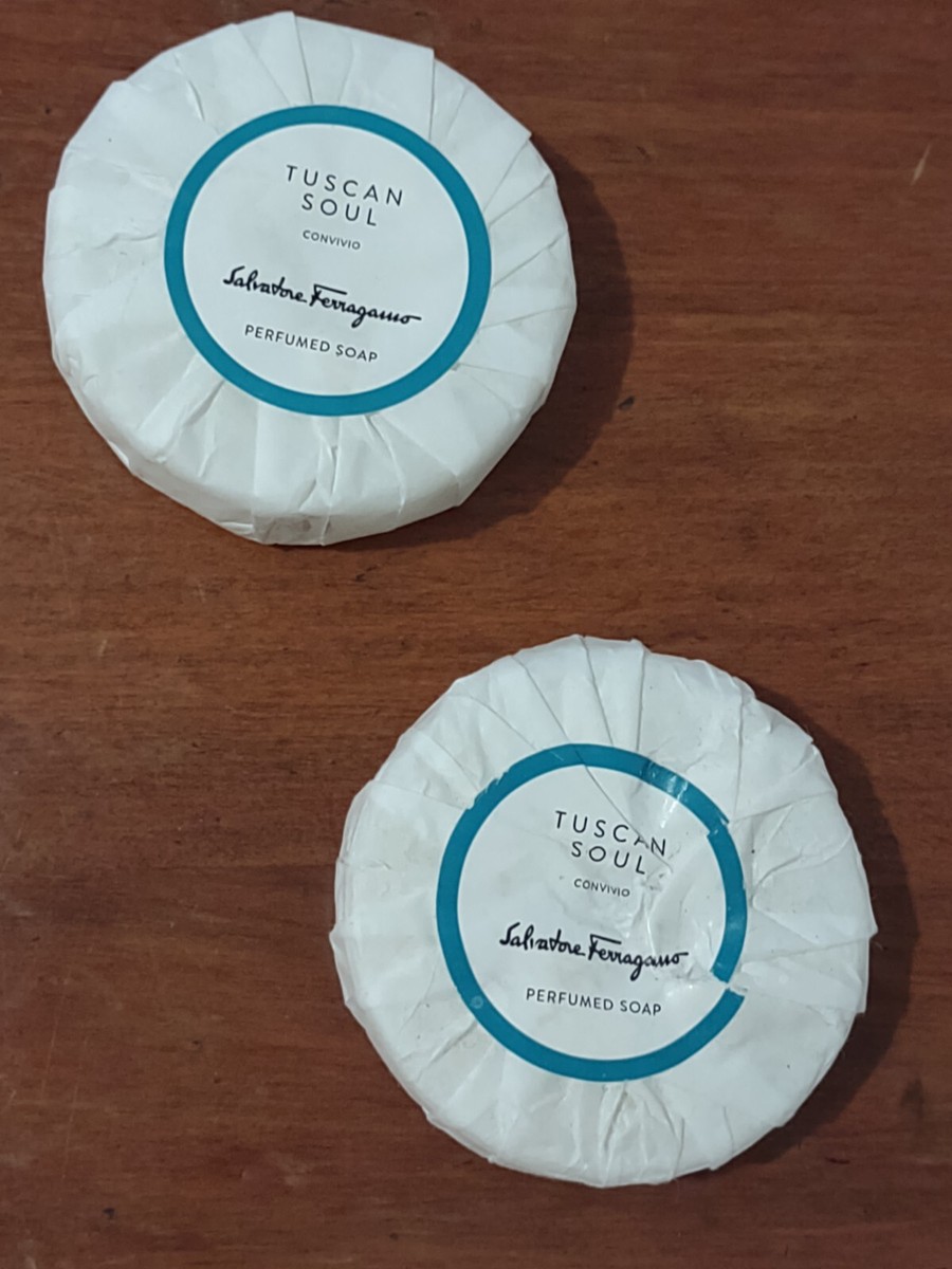 2 TUSCAN SOUL Salvatore Ferragamo Convivio Italian Perfumed Soap