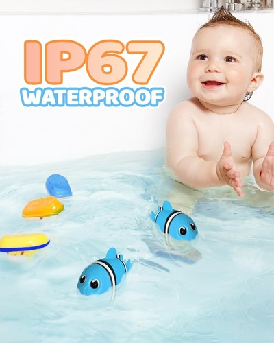 Baby Badethermometer Schwimmroboter Niedliches Poolspielzeug IP67 für Kleinkinde - Bild 6 von 10