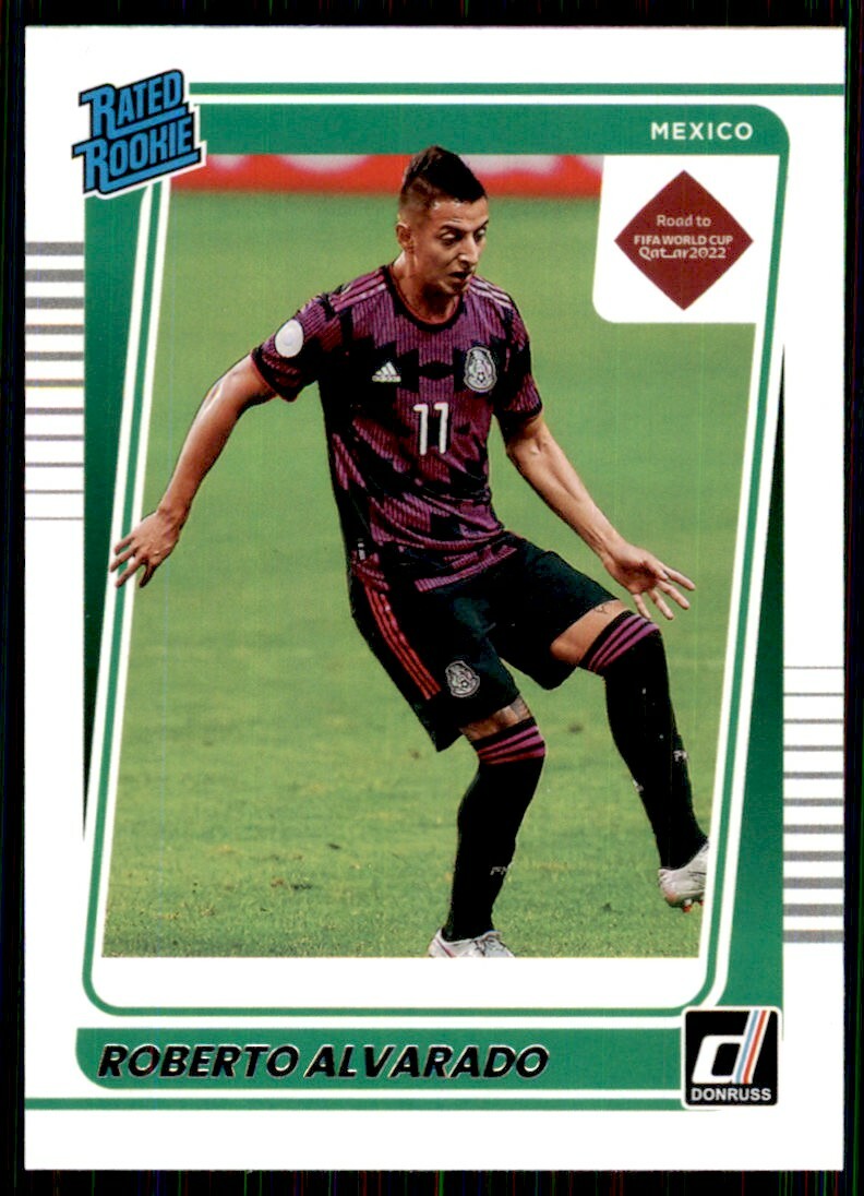 2021-22 Panini Donruss Soccer Rated Rookie Roberto Alvarado Mexico #195