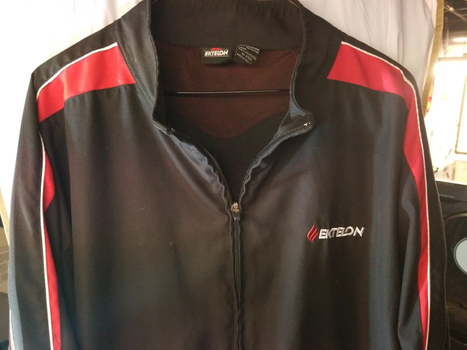 官方团队 Ektelon 球拍美国男式复古内衬风衣夹克 2XL — 第 3/4 张图片