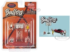 "BALLERS" 5 PC DIECAST FIGURE SET FOR 1/64 SCALE MODELS AMERICAN DIORAMA 76516