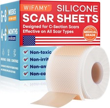 Silicone Scar Tape, Medical Grade Silicone Scar Sheets 1.6  x 60  Roll - 1.5M 