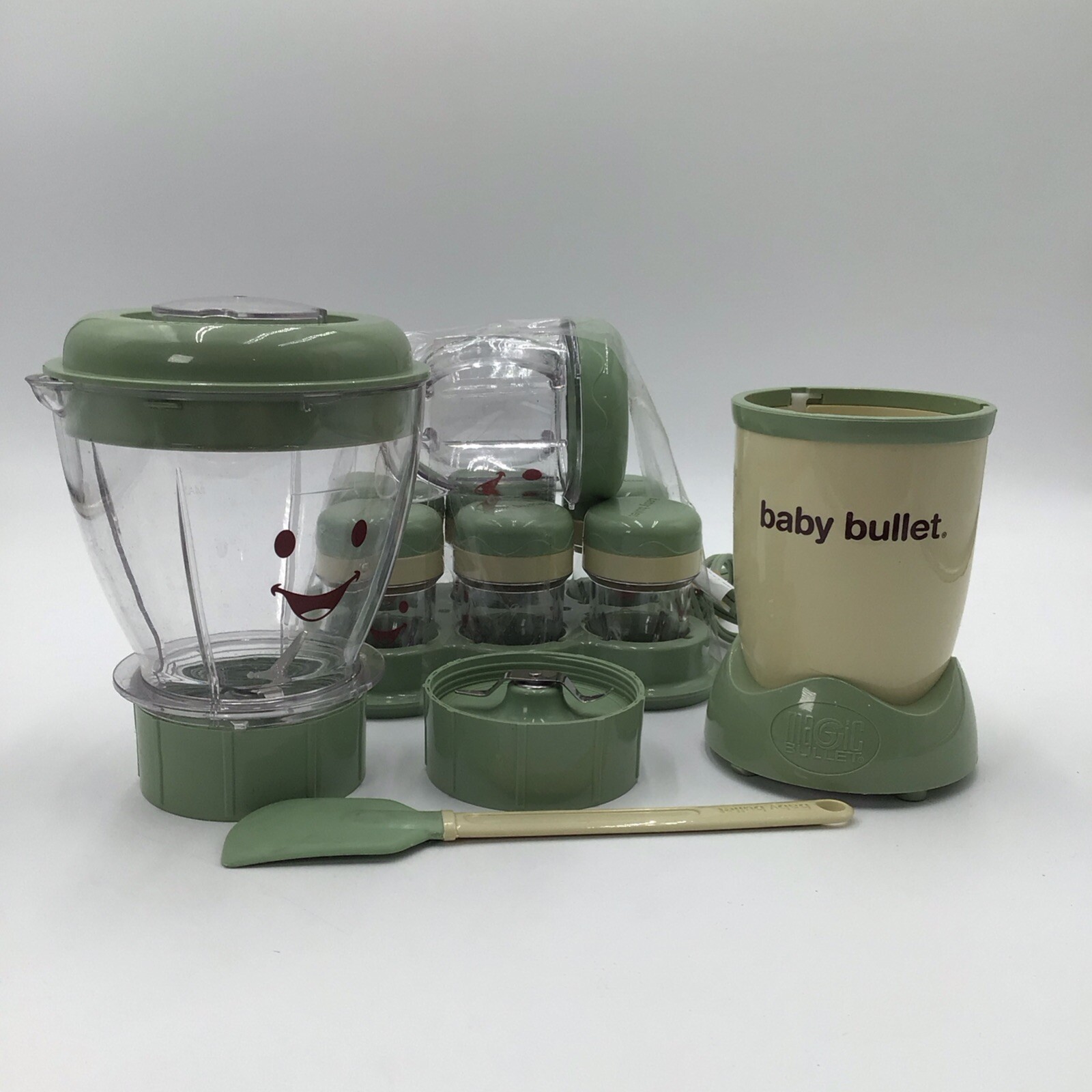 Magic Bullet / Baby Bullet Food Blender Processor System Green TESTED/WORKS