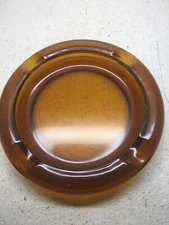 Vintage Retro Amber Ashtray 