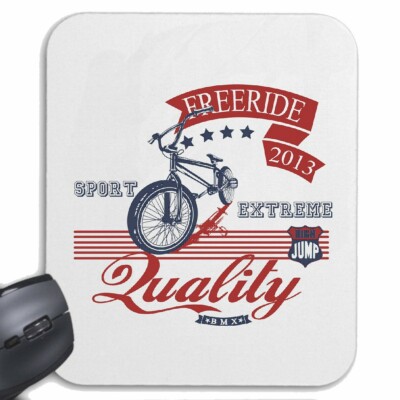 MAUSPAD MOUSEPAD FREE RIDE EXTREME SPORT BICYCLE MOTOCROSS BONANZARAD FAHRRAD