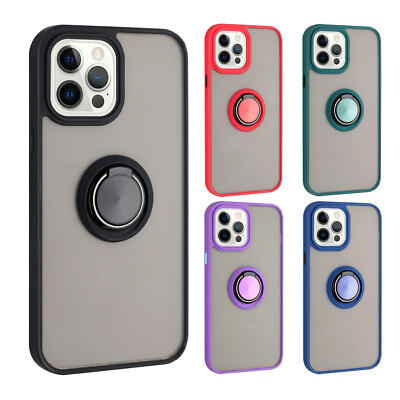 iPhone 13 Pro Max Case, New Hybrid Kickstand Ring Shock Resistant Case