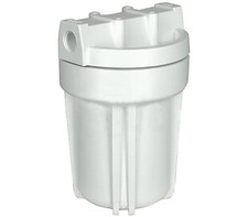 Hydronix 5" White Housing w/ White Rib Cap, RO  Filtration Systems, 1/4" Ports