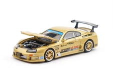 EY Poprace 1:64 Gold Supra GT300 Top Secret Sports Model Diecast Display Car