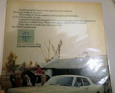 Lincoln Continental 1968 Magazine clippings advertisement Ad