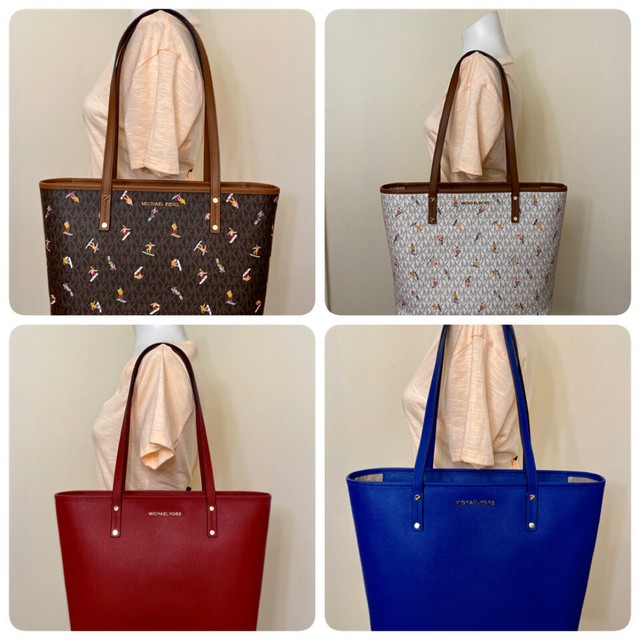 michael kors jet set medium top zip tote