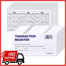 24 PCS Check Registers for Personal Checkbook, Easy to Read Checkbook Register..